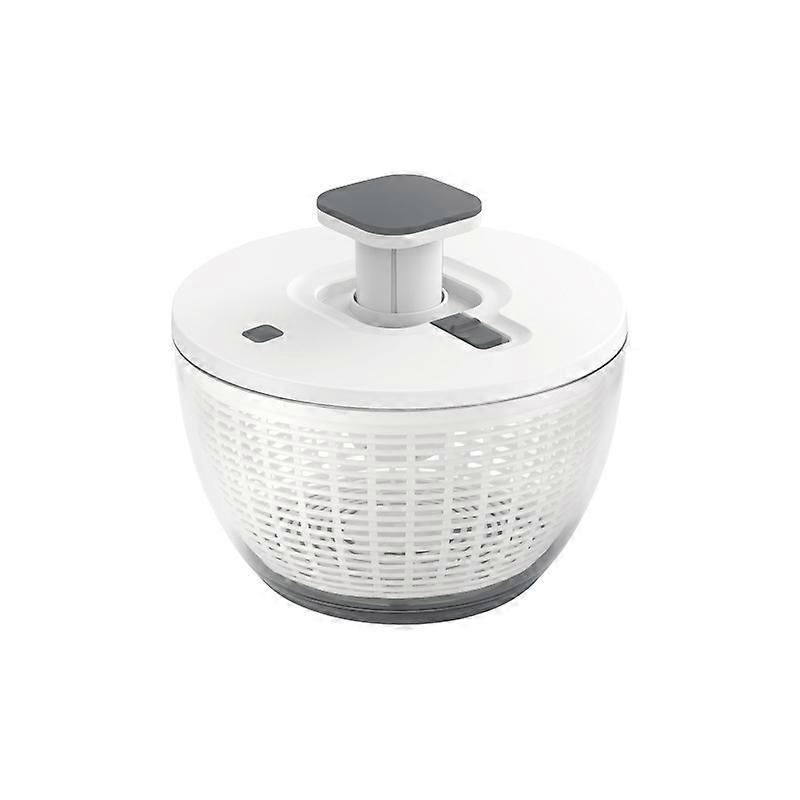 Large capacity salad spinner Ergonomic handle and buttons