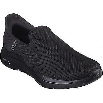 Skechers GO WALK Arch Fit 2.0 Textile Men's Black Wide Fit Trainers