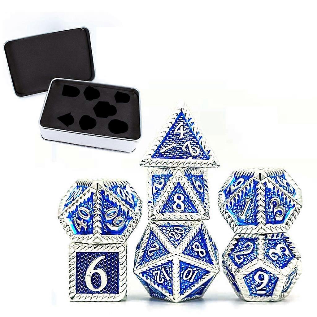 Farve metal Multi-facetterede terninger Digital Number Cubes Forskellige former til børnelegetøj