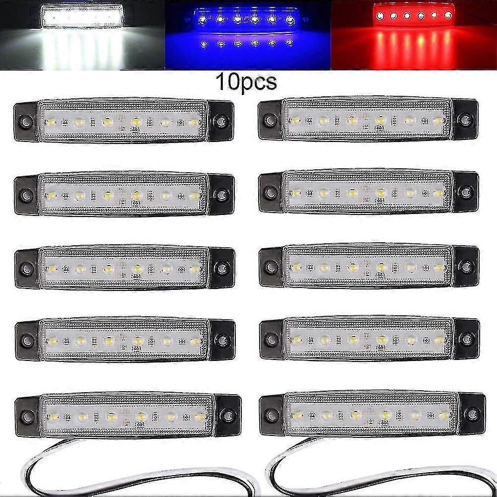 10pcs 12v Waterproof Marine Boat Kayak Led Lamps Boat Deck Anti-collision Light Boat Navigation Indicator For Bow And Stern
