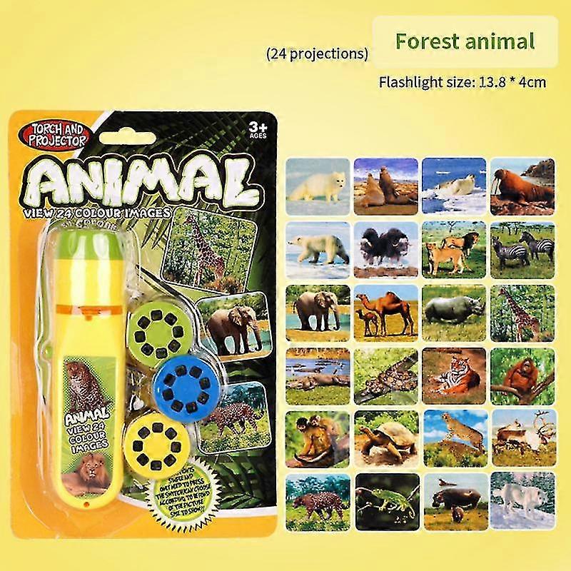 Mini Luminous Projection Lamp Parent-child Communication Creative Flashlight Toy Childrens