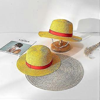 Luffy Straw Hat One Piece Cosplay Cap Anime Sun Beach Hats