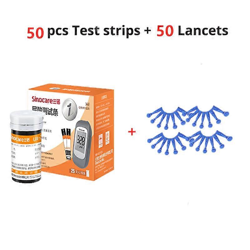 Sinocare חדש UA I צג חומצת שתן עם Lancet או רק רצועות בדיקה מד חומצת שתן ביתי המשמש מכשיר בודק גאוט