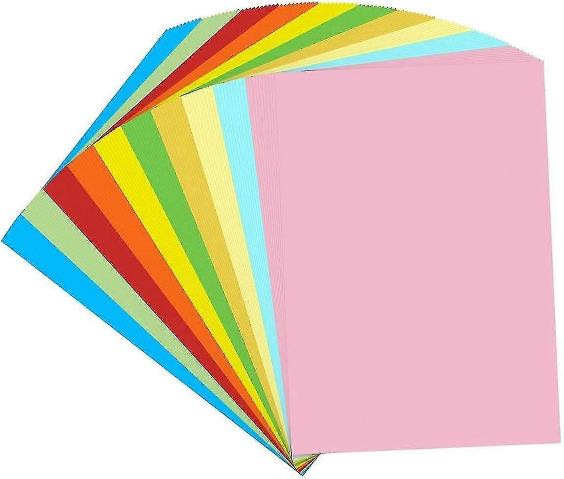 100 Sheets Coloured Art Paper, Card Stock, Construction Paper In A4 Size