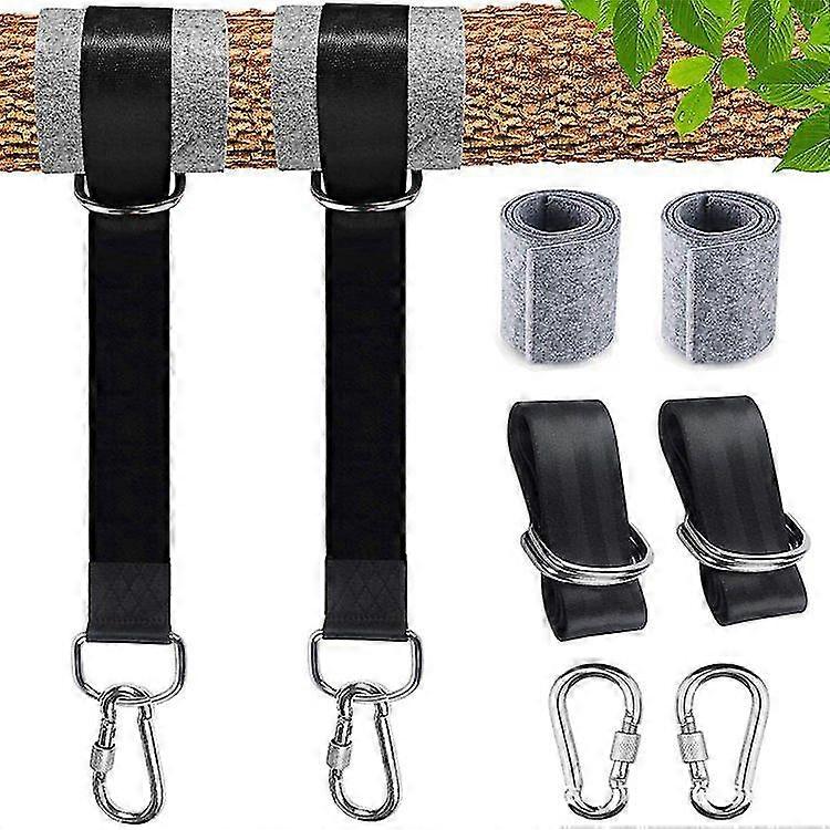 Hammock Straps 150cm X 2,hammock Attachment With 2 Safety Lock Carabiner Hooks And D-rings