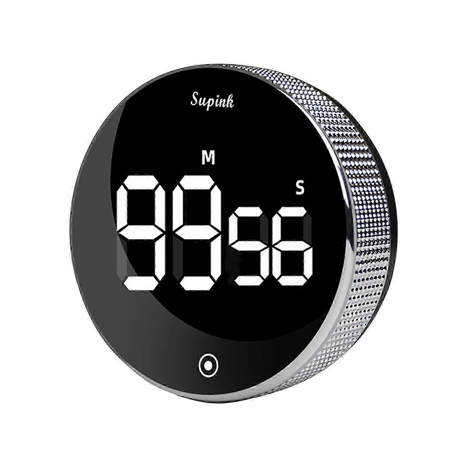 Digital LED-timer Manuell nedräkning Väckarklocka Magnetiskt stoppur Duschtimer