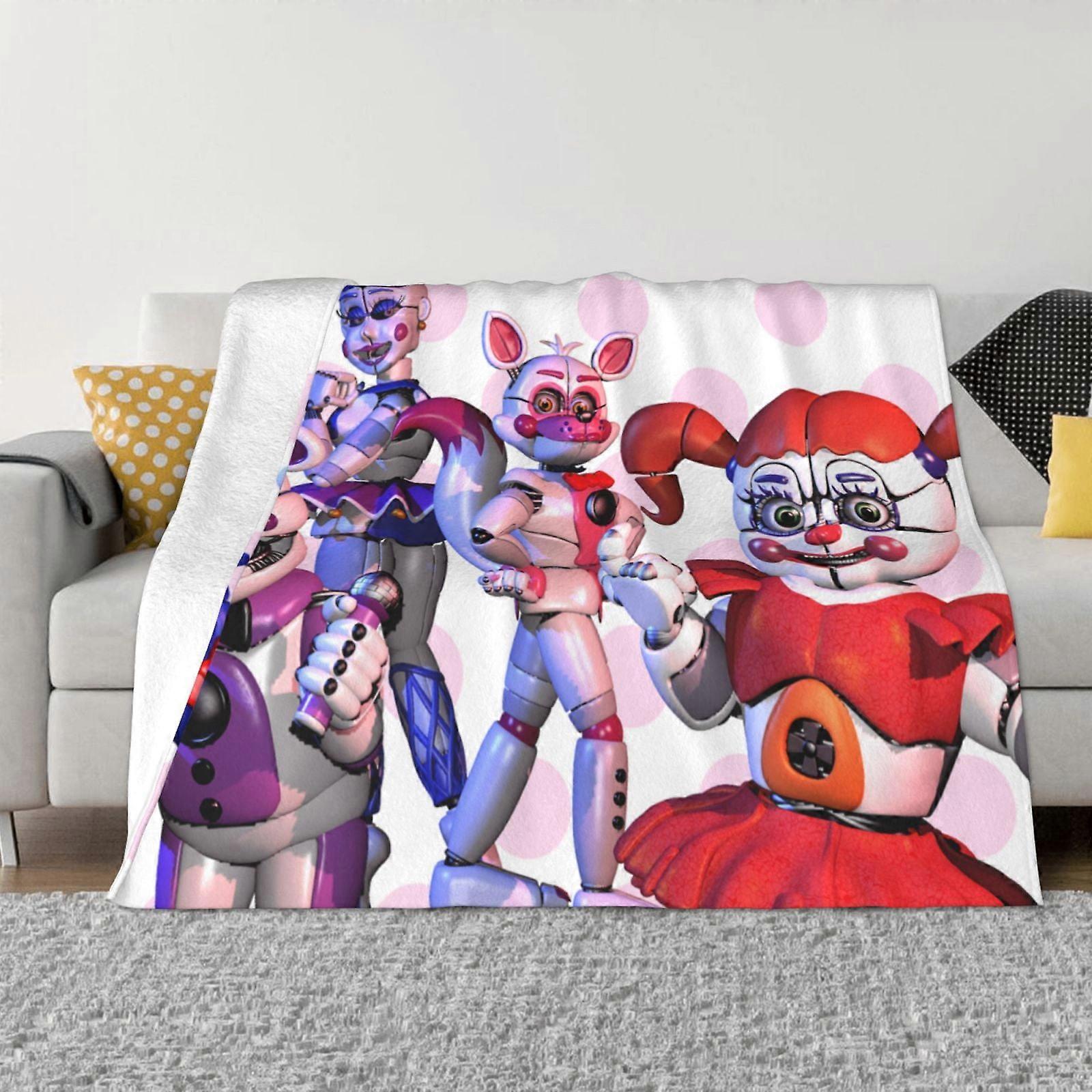 Five Nights At Freddy'S Fleece Blanket Super Soft Cozy Warm Flannel Fleece Throw Blanket For Couch Bed Sofa Throw WMMT6454