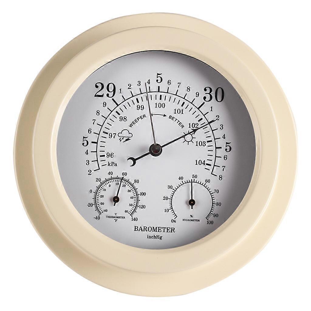 Barometer Thermometer Hygrometer Dial Type Barometric Pressure Temp Humidity