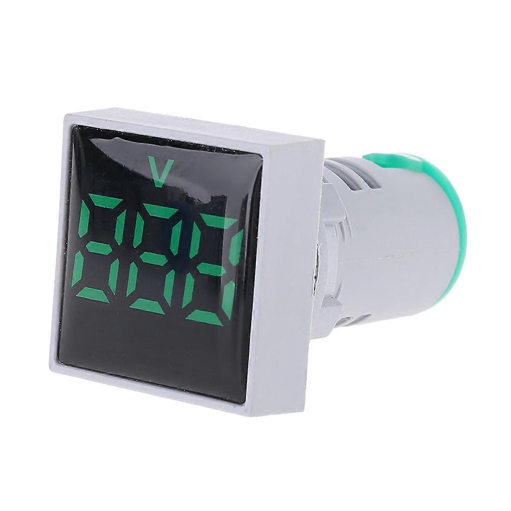 22mm Square Voltmeter AC 20-500V Volt Meter Panel LED Digital Voltage Indicator