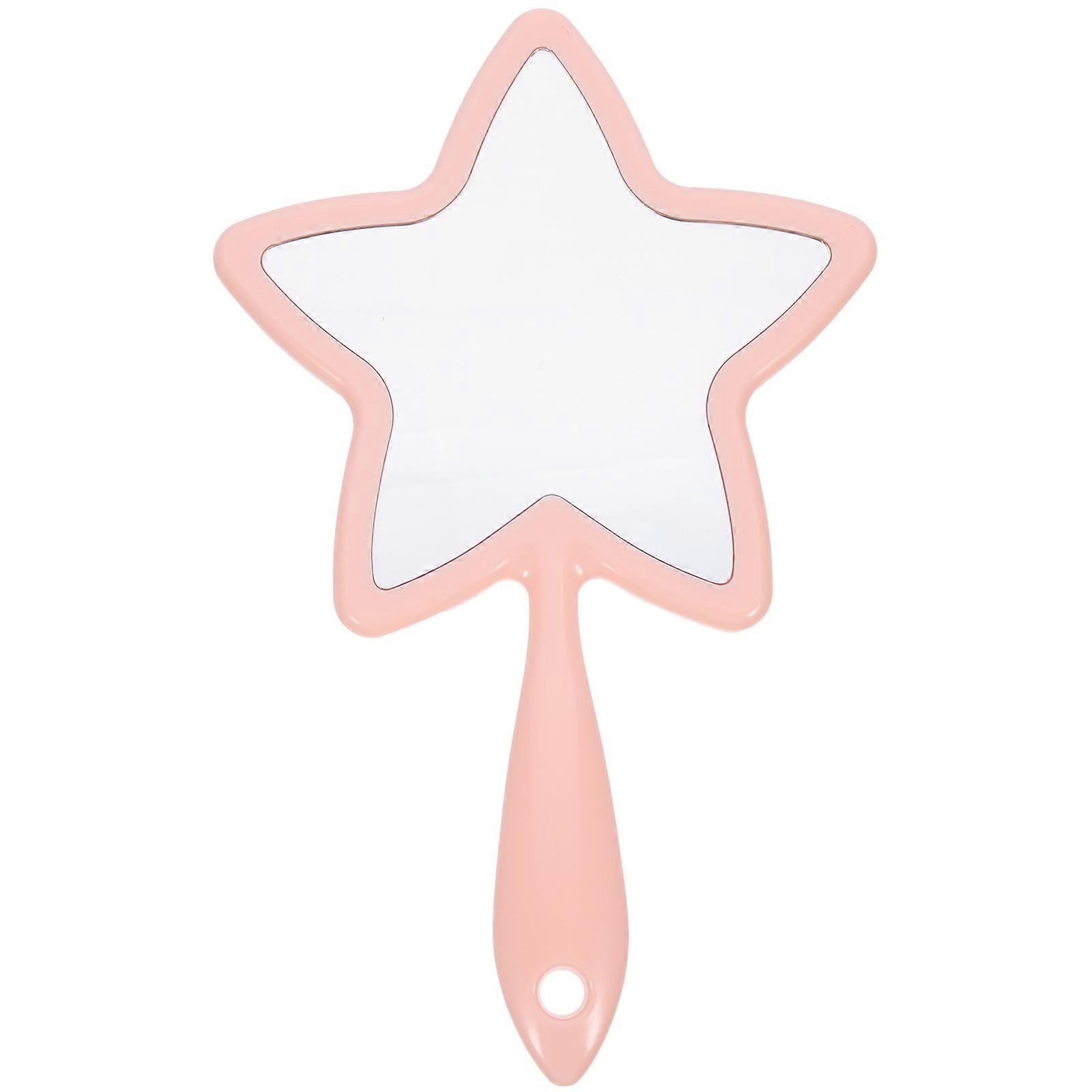 1Pc Pentastar Modeling Handhold Mirror Makeup Mirror Portable Handhold Mirror
