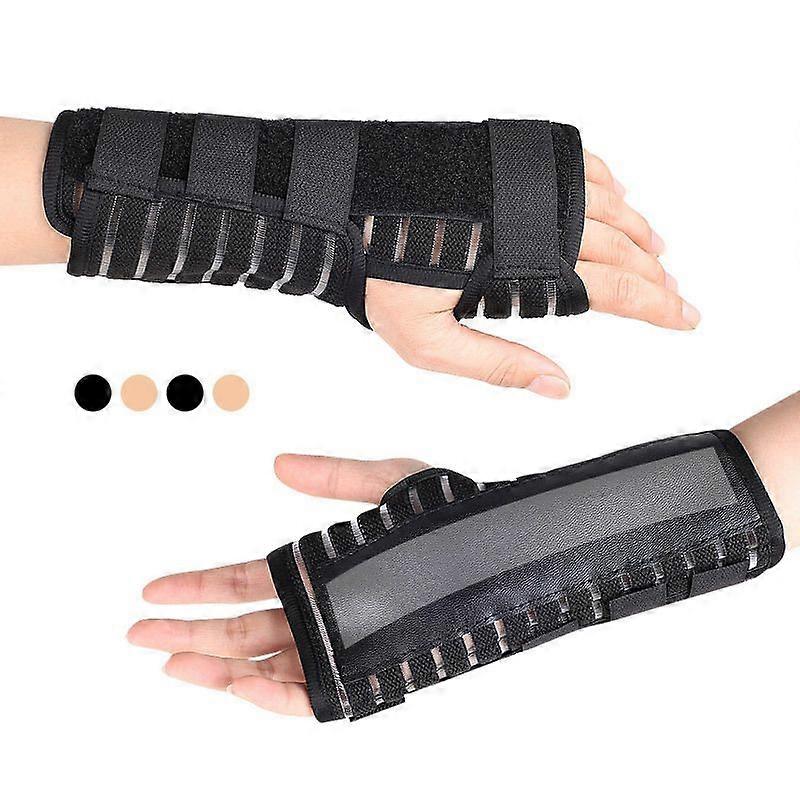 Breathable Wrist Support Brace Splint - Ideal for Carpal Tunnel, Sprains, and Tendonitis (1 Pairs)