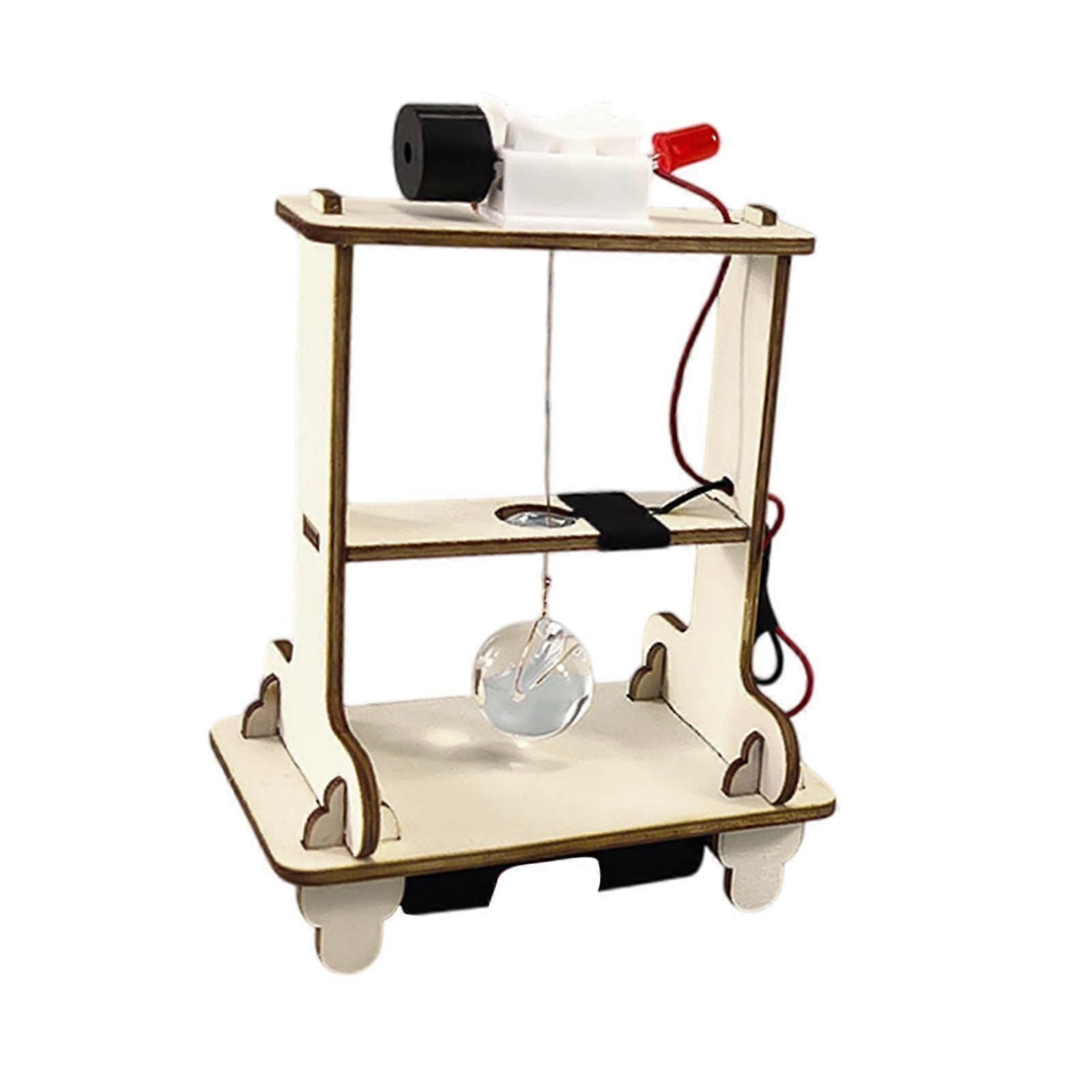 עשה זאת בעצמך אזעקת רעידת אדמה עץ DIY פרויקט בניין חינוכי לילדים בני נוער