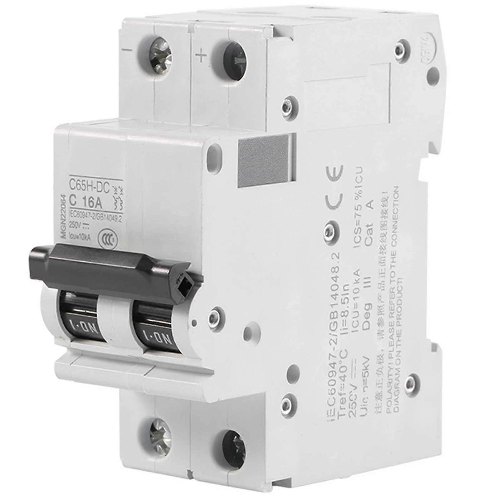 DC Miniature Circuit Breaker 2 Poles AC-Disconnect Switch for RV