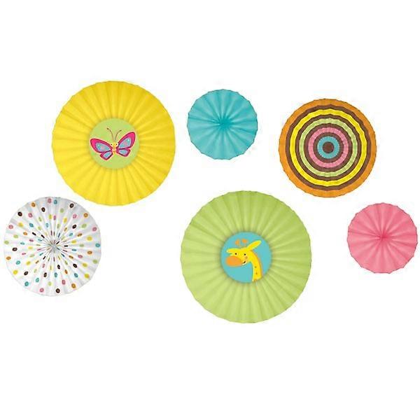 Fisher Price Paper Fan Decoration (Pack of 6)