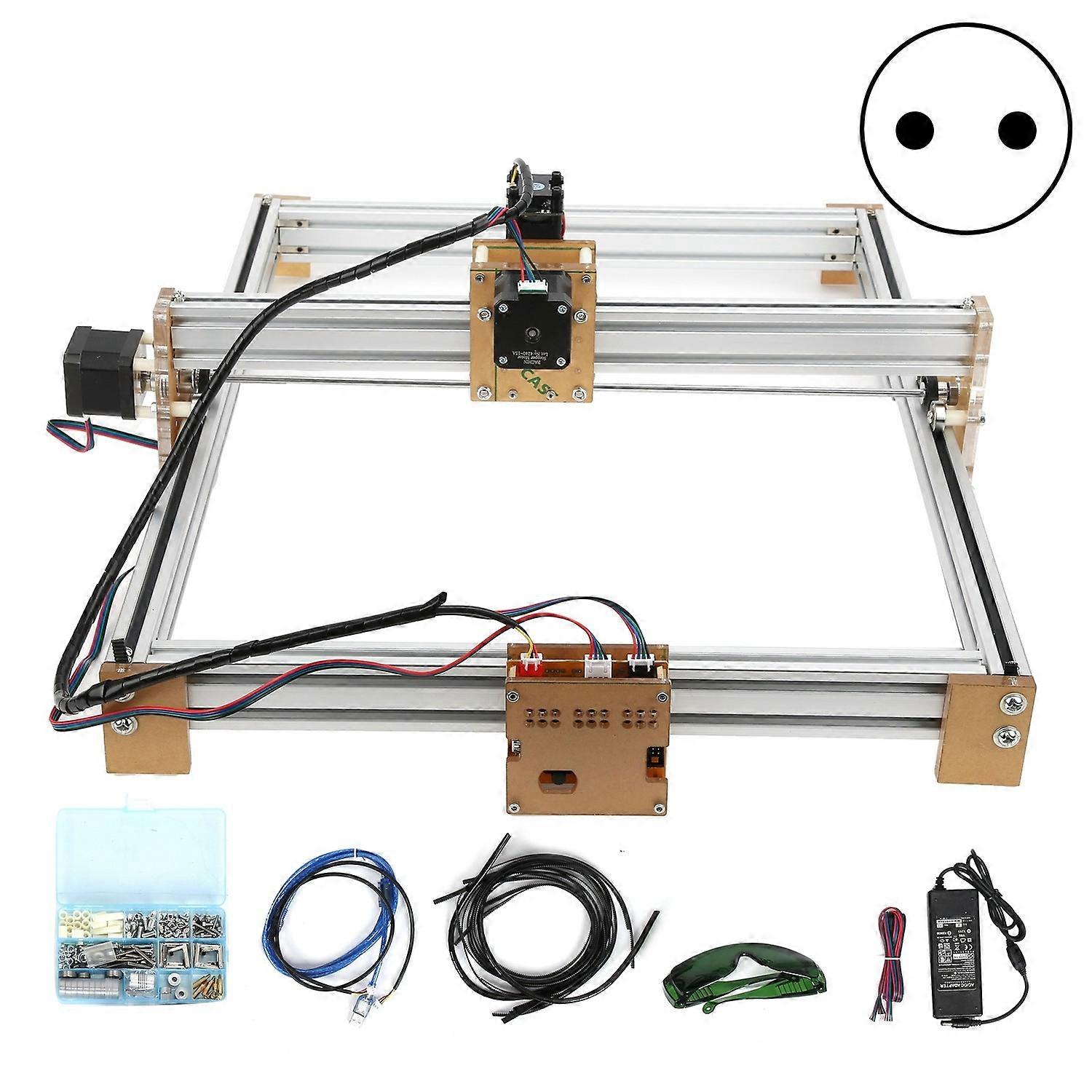 Laser Engraving Cutting Machine Small DIY Engraver Printer Desktop Cutter 4050‑1600MW 100‑240VACEU P
