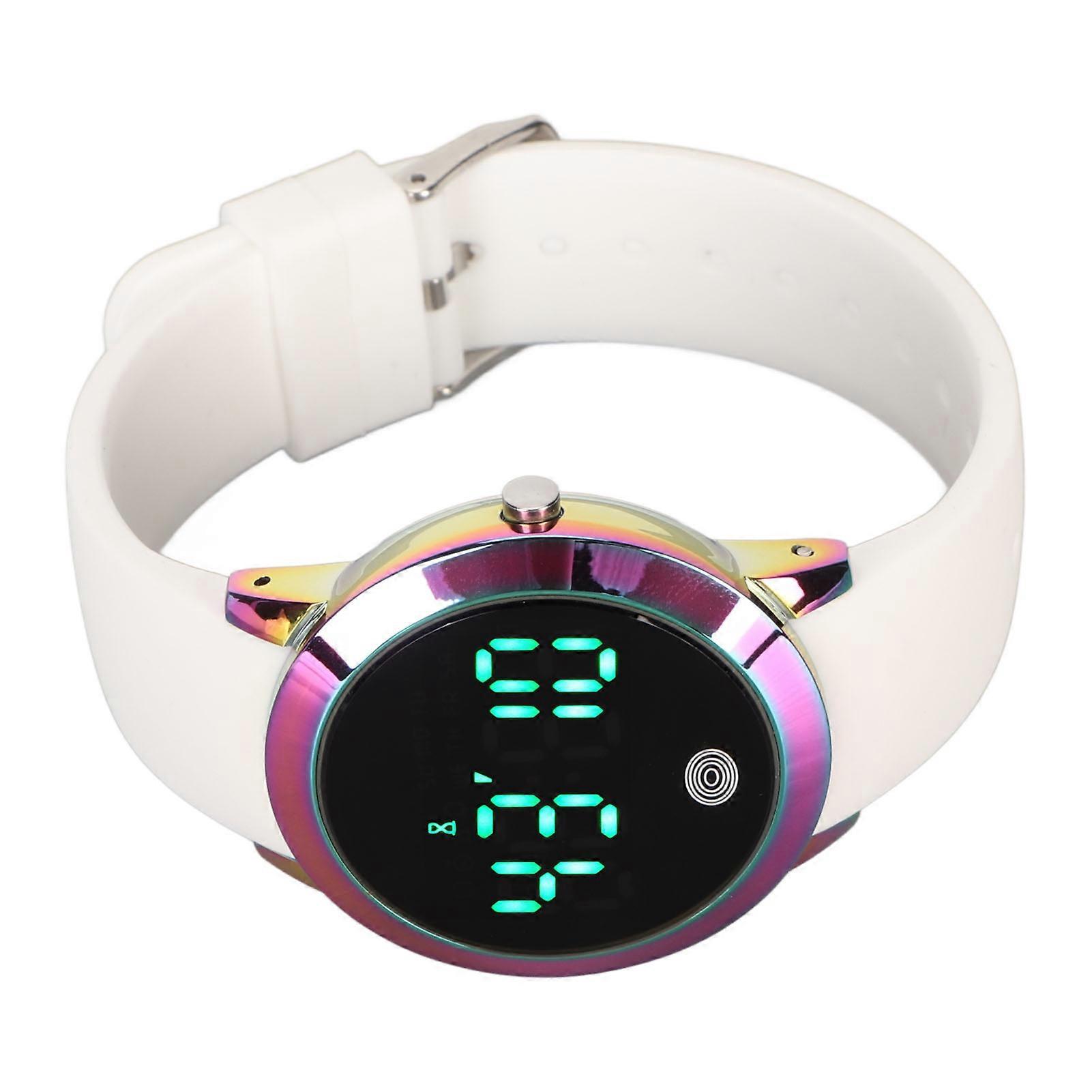 Digital Waterproof Watch: Multifunctional Stylish Color Touch Screen with Countdown Timer in Colored Shell