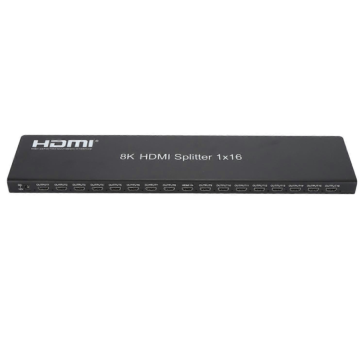 8K 1x16 HD Multimedia Interface Video Splitter Support 8K 4K 1080P 3D Active HD Multimedia Interface