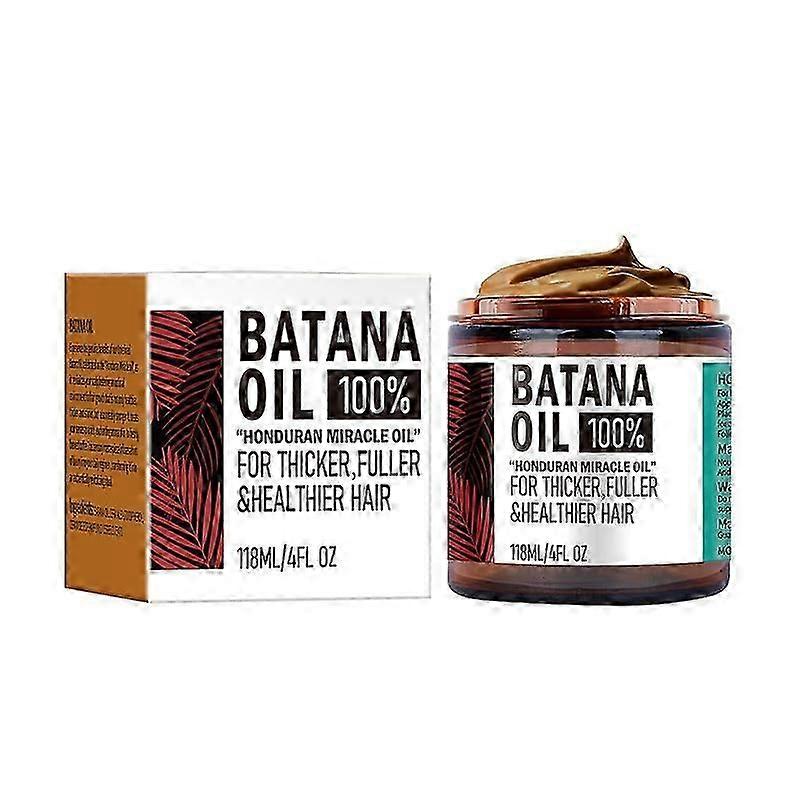 Óleo de Batana Não Refinado para Crescimento de Cabelo, Óleo de Batana Orgânico 100% Puro, Óleo de Crescimento de Cabelo Também Ajuda com Frizz, Pontas Duplas, Textura & Brilho