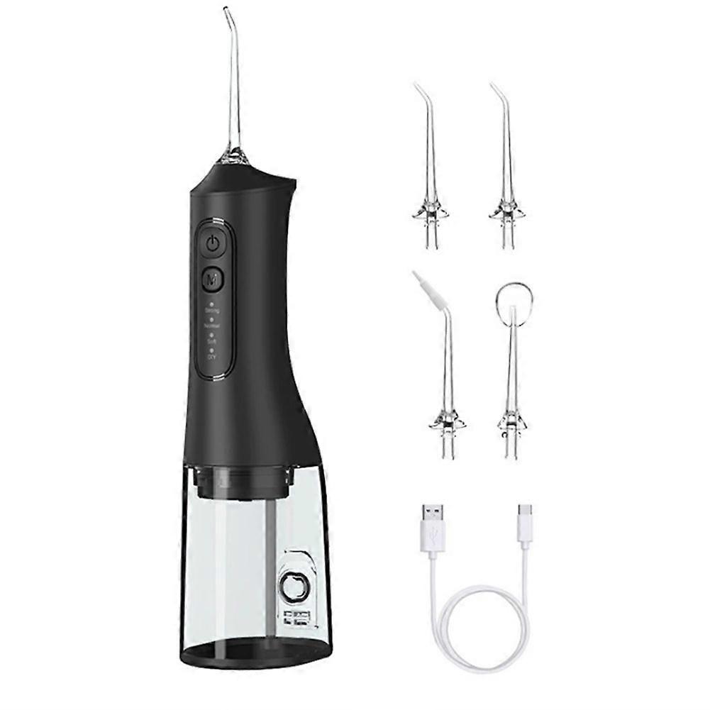 L6 Water Dental Flosser Teeth Pick- 4 Modes Cordless Oral Irrigator 300ML Rechargeable IPX7 Waterproof Powerful Batter B
