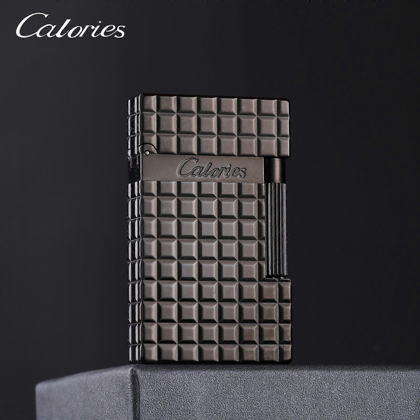 Langsheng Lighter Copper Machine Triangle Pattern Side Pulley Split Line Large Lattice Vertical Bar Gatsby