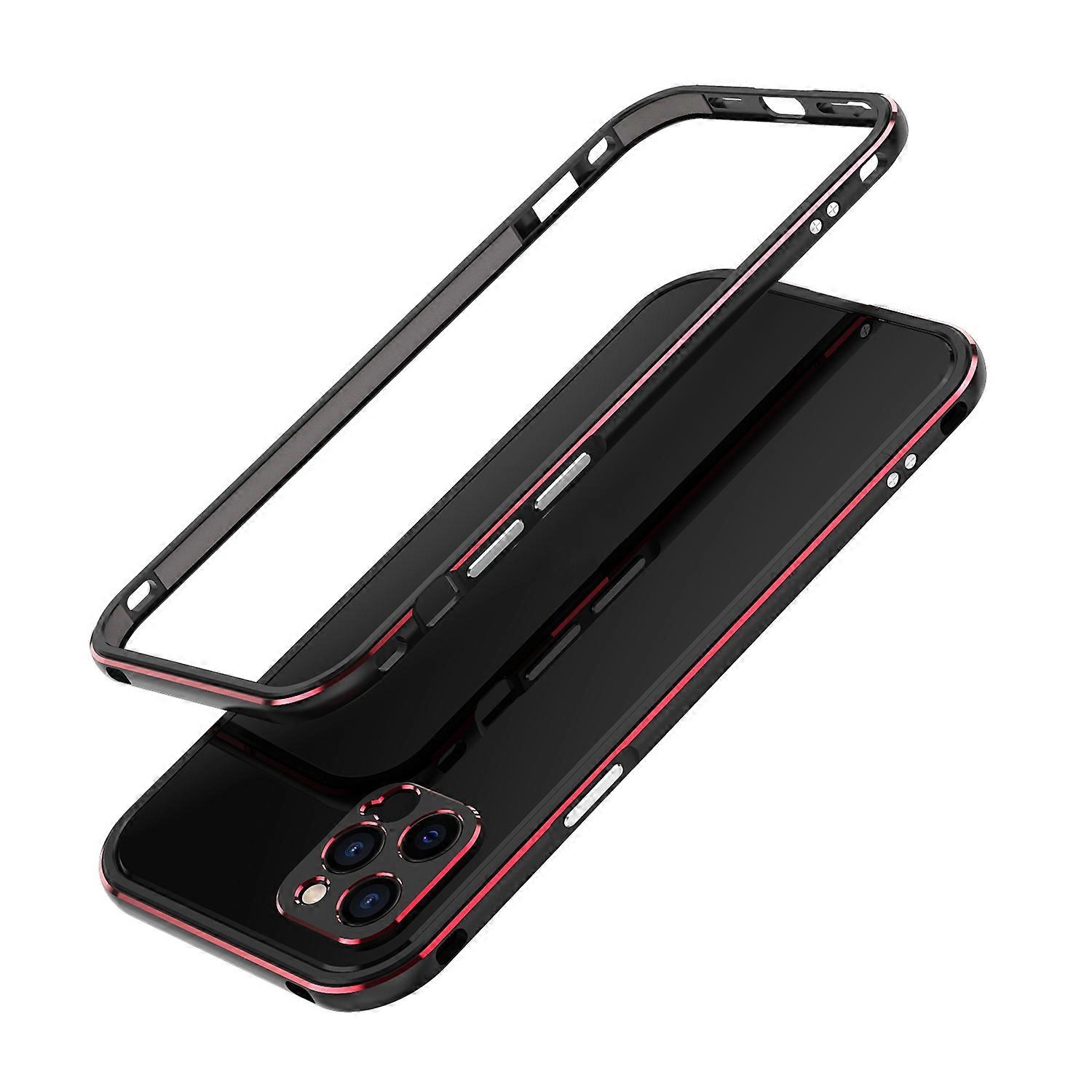 For iPhone 12 Pro Aurora Series Lens Protector + Metal Frame Protective Case