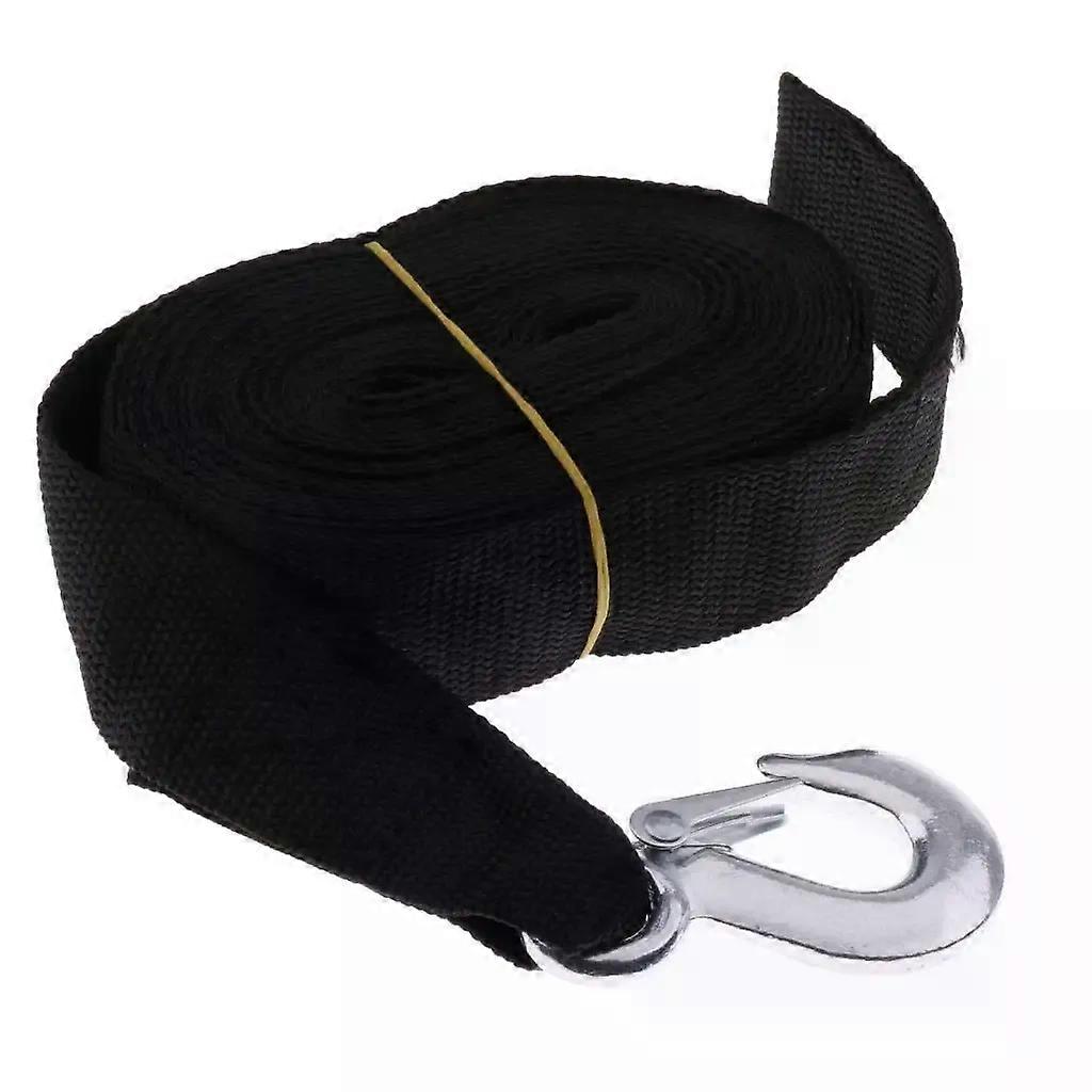 7m Boat Winch Trailer Replacement Webbing Nylon Strap With Heavy Duty Hooks