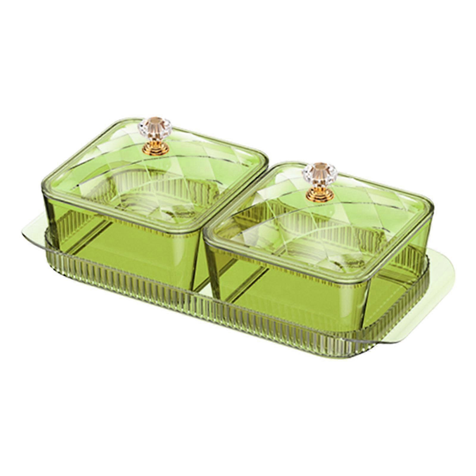 Kuru Meyve Tabağı Baharat Kapları Çok Amaçlı Kapaklı Meze Tabağı