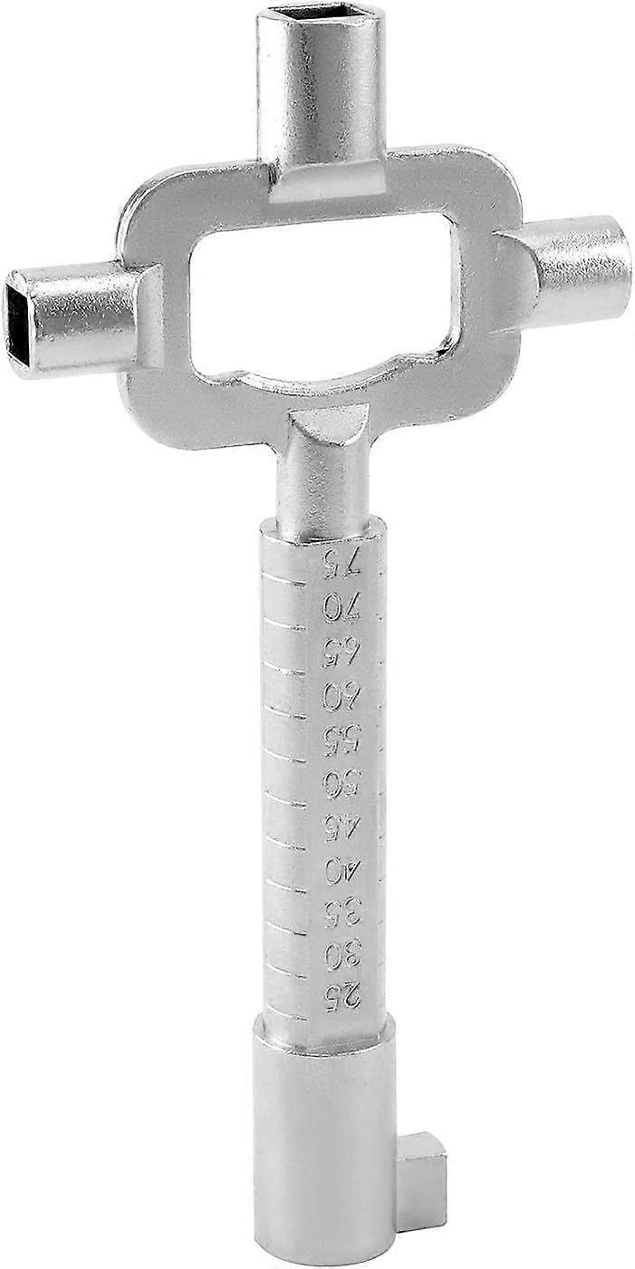 Short Construction Key, Square Key, Master Key, With Cylinder Length Measuring Scale, Zinc Alloy