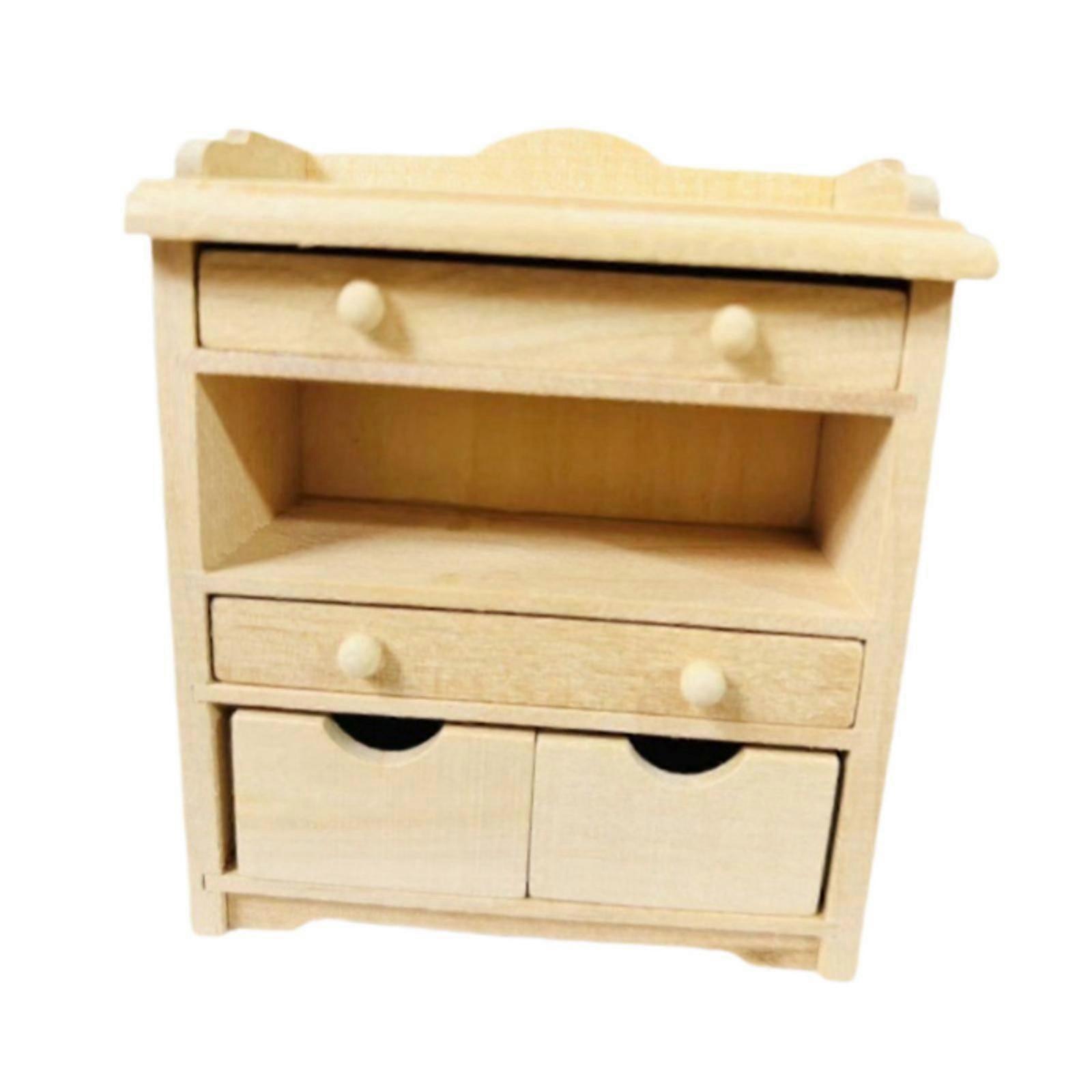 1/12 mittakaavan nukkekodin yöpöytä nukkekodin yöpöytä nukkekodin sisustukseen