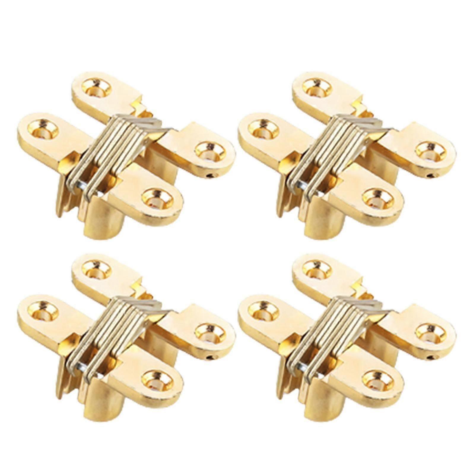 Concealed Small Cross Hinge for Invisible Door Folding Door Cupboard Zinc Alloy