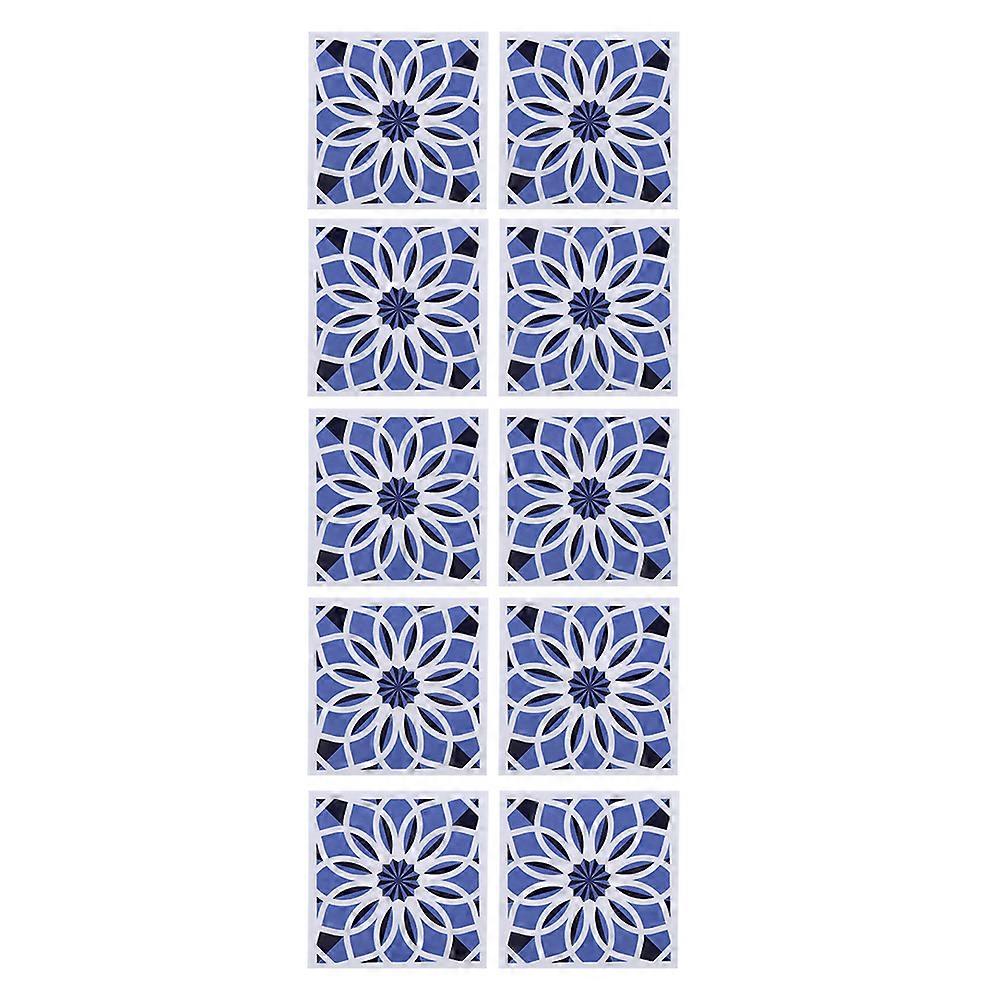 Flower Pattern Self-Adhesive Tile Sticker  Non-Slip Floor Stickers for Bathroom Kitchen