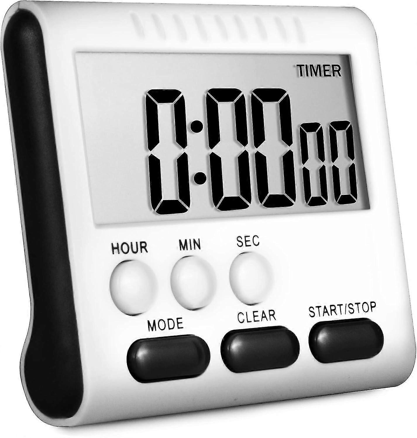 Timer - Big Kitchen Clock & Alarm Count Up & Count Down (black)
