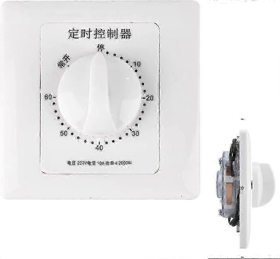 2000W In-Wall Pump Timer Switch with 15-Minute Countdown & Light Control