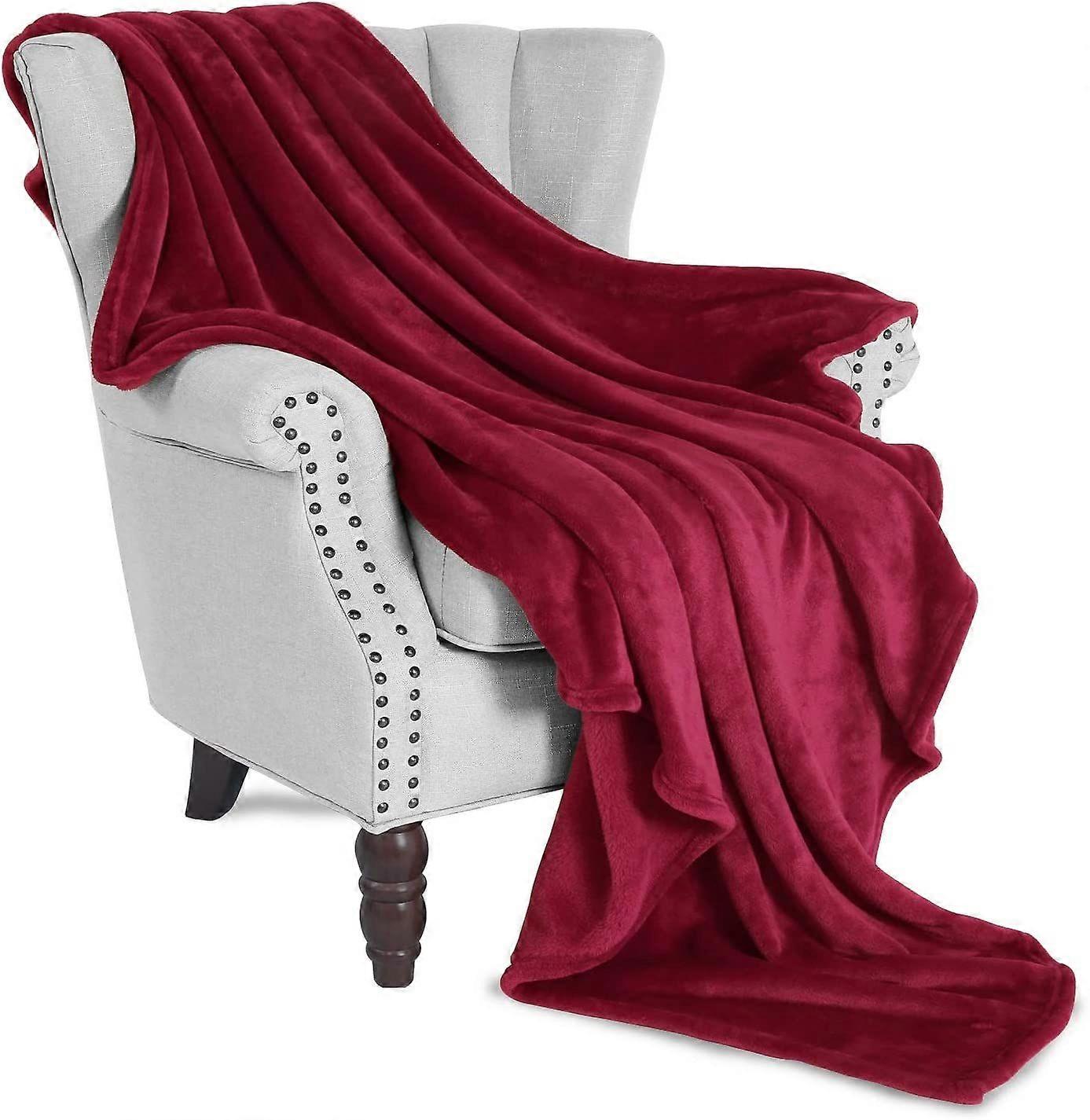 Mezcla 150 x 110 CM Flannel Fleece Soft Throw Blanket for Settees/Sofa/Chairs/Couch - Lightweight, W