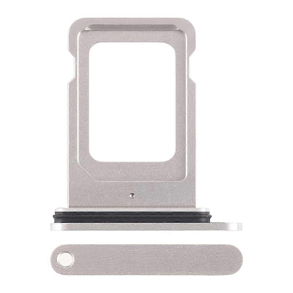 For iPhone 15 Pro OEM Single SIM Card Tray Holder Replacement Part (without Logo)-White