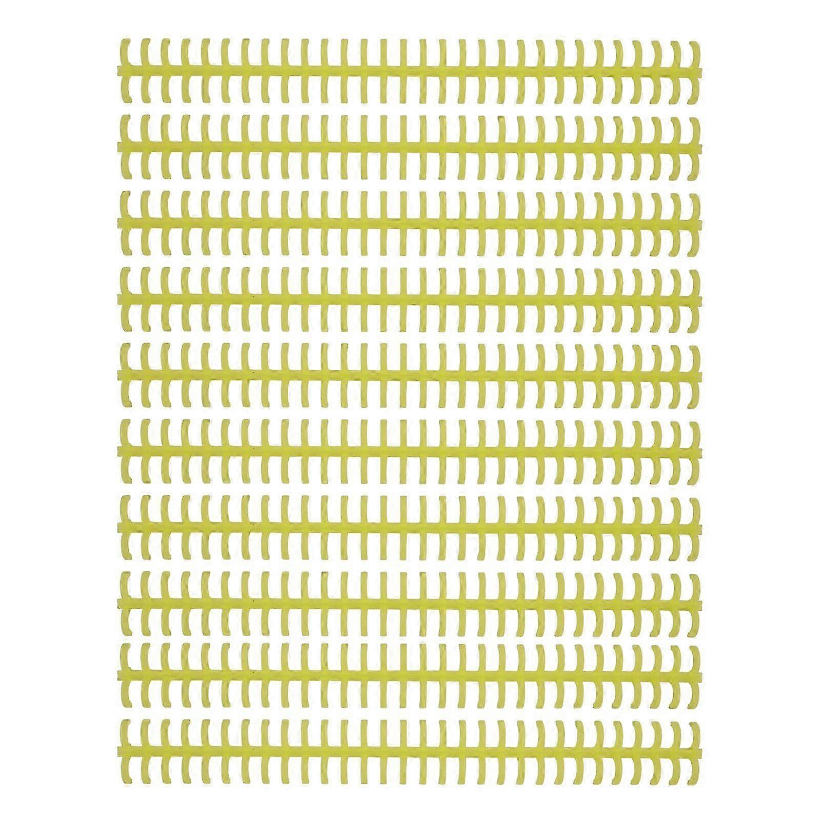 10 Pcs Loose Leaf Binding Spine 30 Hole Cuttable Wear Resistant PP Plastic 10mm Binding Comb for Student Office Yellow