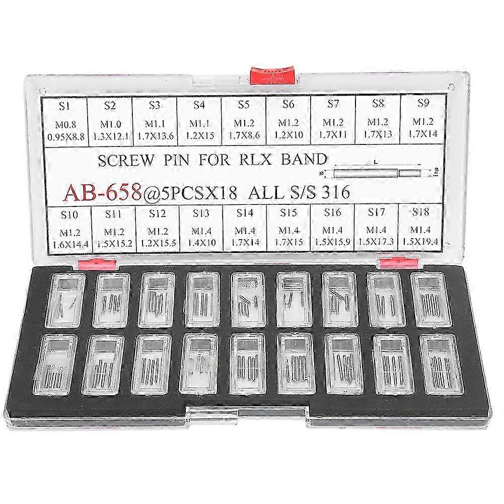 Screw Pins Links for Watch Bands Bracelets Straps Assorted Size Watch Accessory