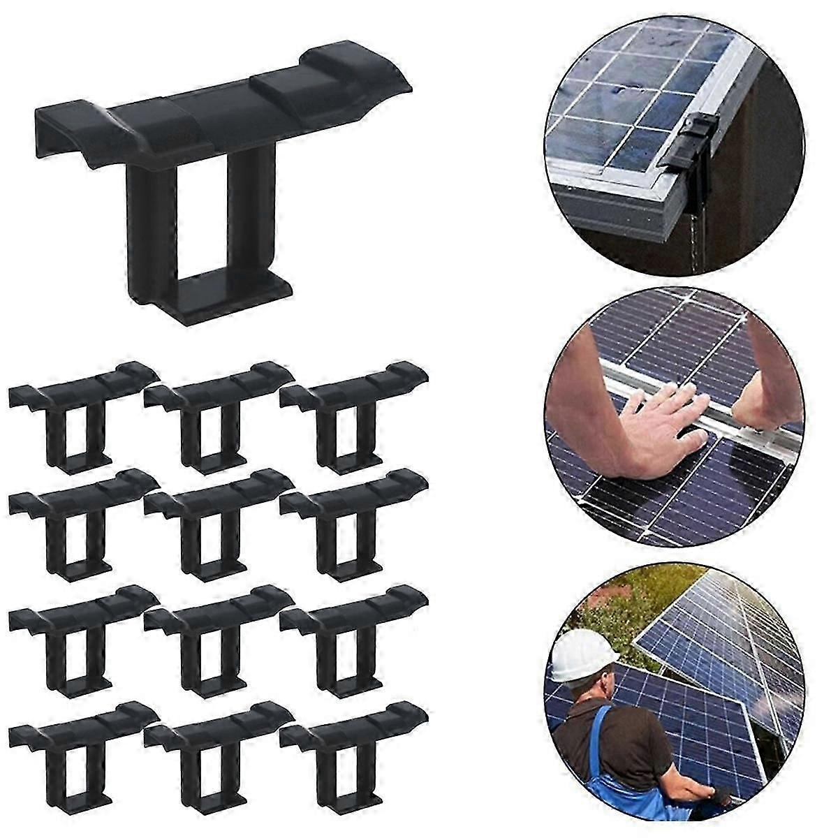 30Pc Solar Panel Frames Water Drained Clip Thickness 30mm PV Panels Auto Remove Stagnant Water Dust