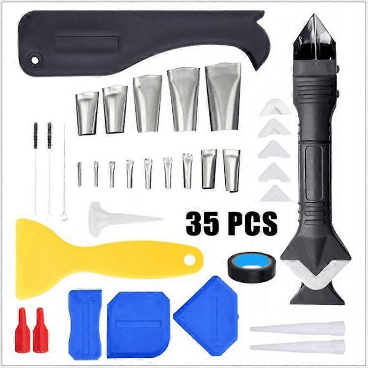 Professional Caulking Solution, Silicone Caulking Tools with Sealant Finishing Tool, Durable Material for Home Improvement Projects