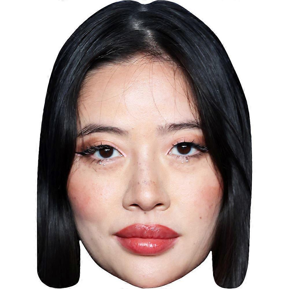 Echo Wu (Dark Hair) Celebrity Mask, Flat Card Face