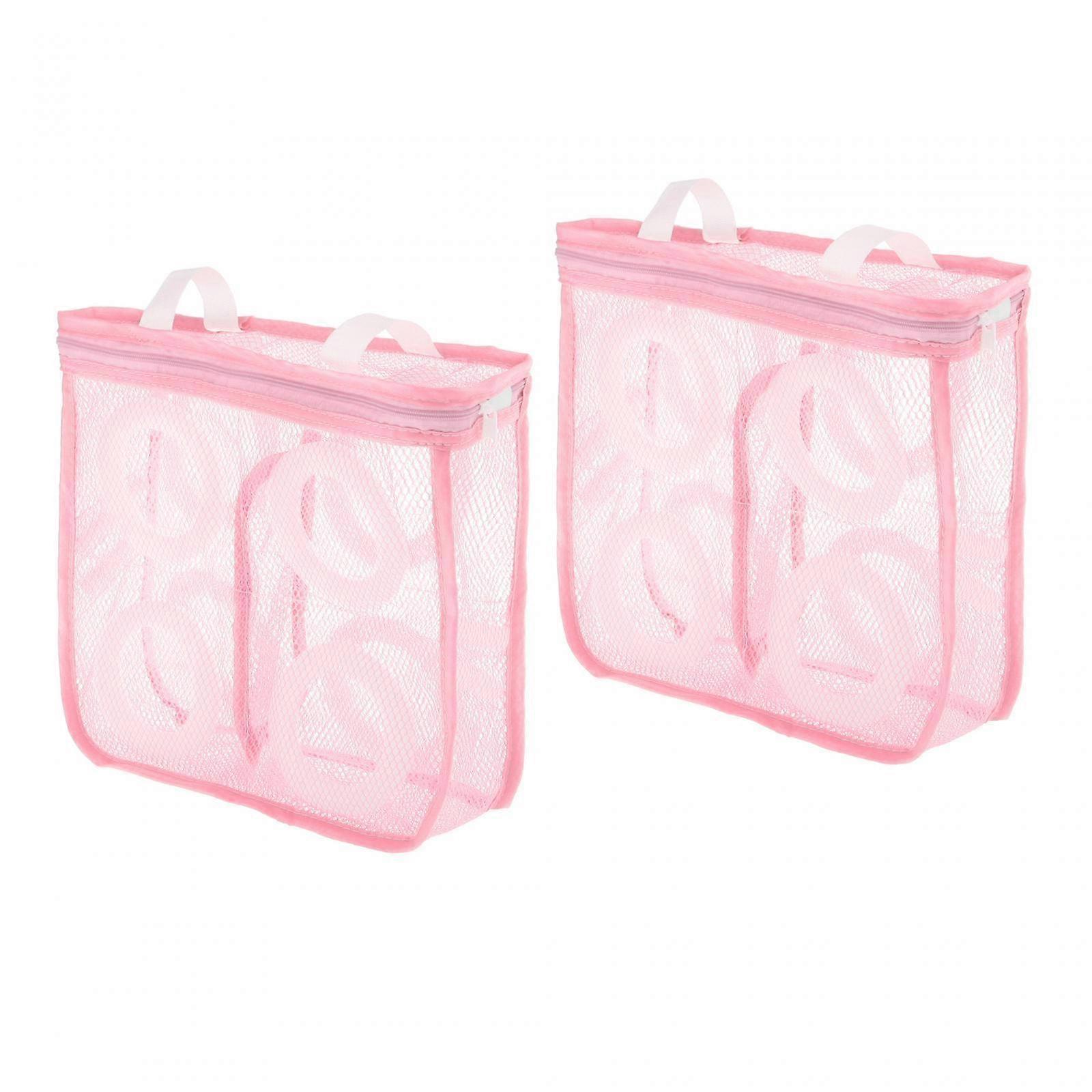 2x sacs à linge pour machine à laver réutilisables portables avec chaussure à fermeture éclair