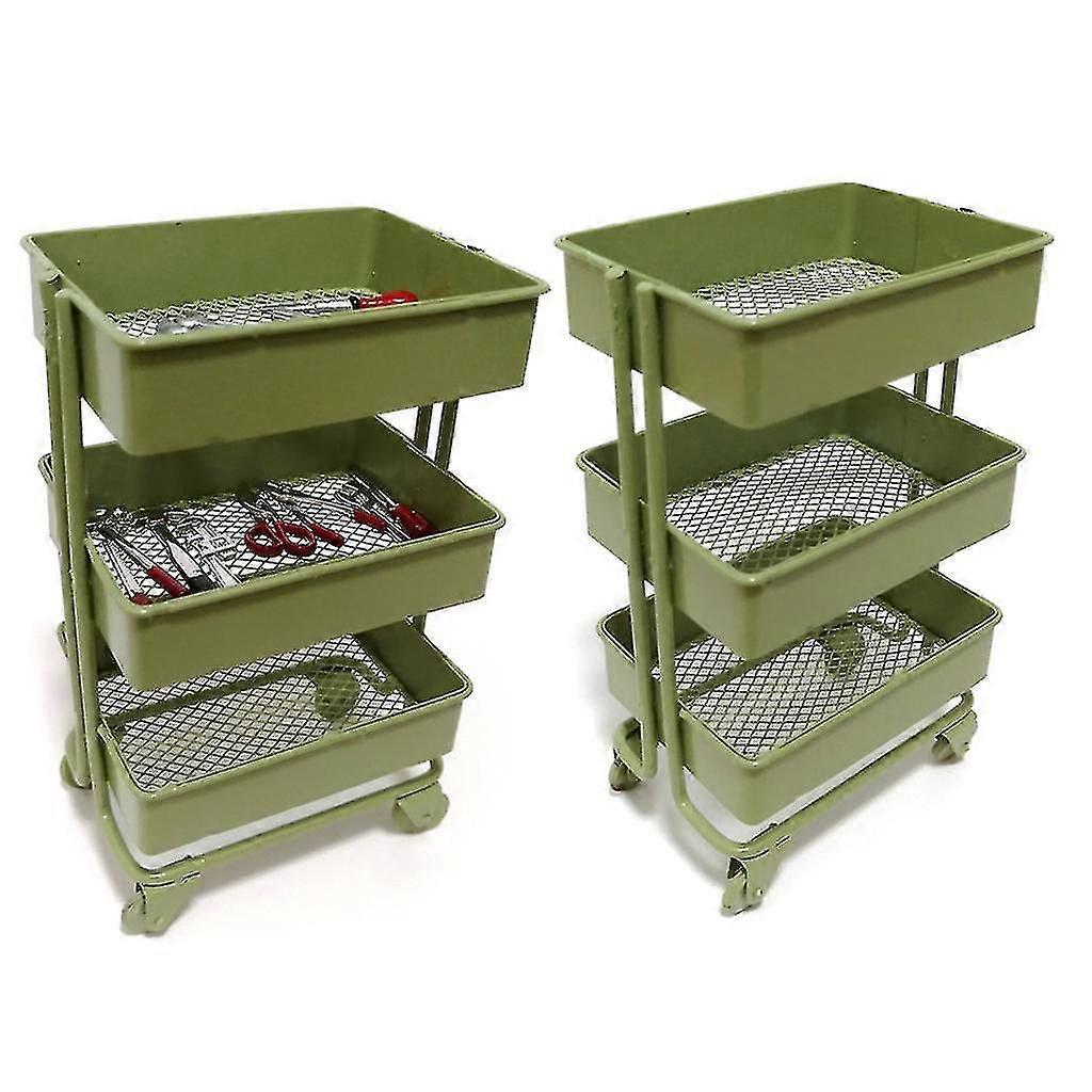 Dollhouse Furniture Accessories Rolling Utility Cart Rack Mini Scene Model