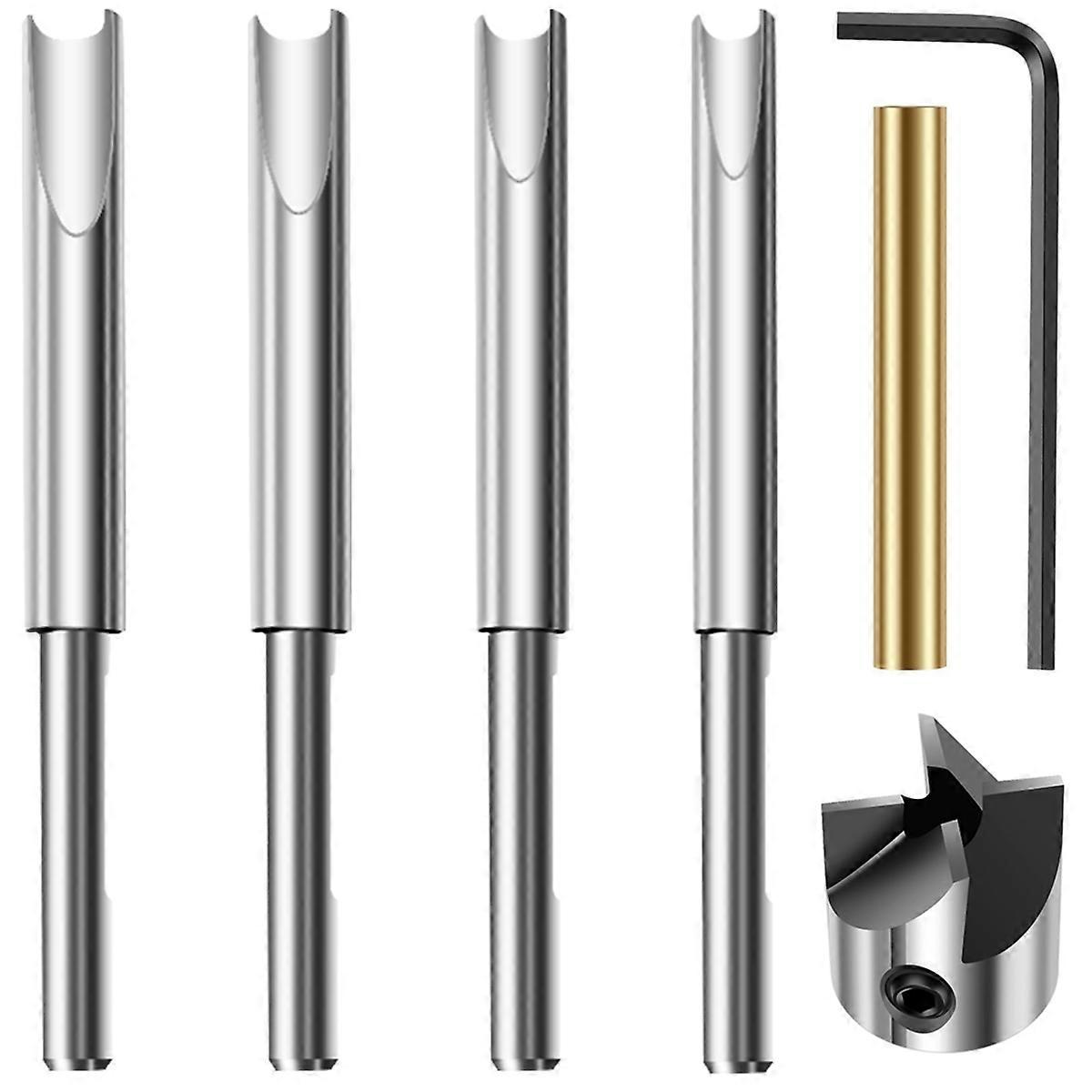 Pen Making Kit, Wood Turning Tools with Socket Adapter, High Speed Steel PencilBarrel Trimming Kit, 6mm 7mm 8mm 9mm
