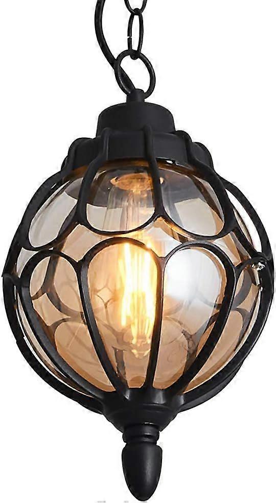 Round ball anti-rust chandelier medium sand black