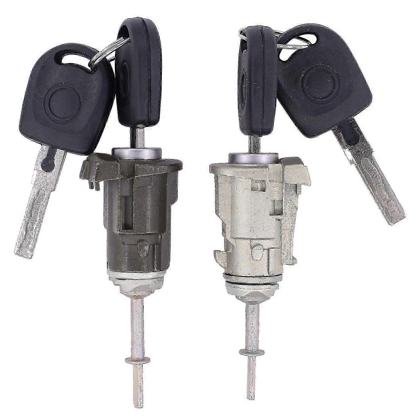 Car Door Lock Cylinder Front Left and Right with Key Set 1J0837167, 1U0837167A 604837167 for- 1J Golf 4