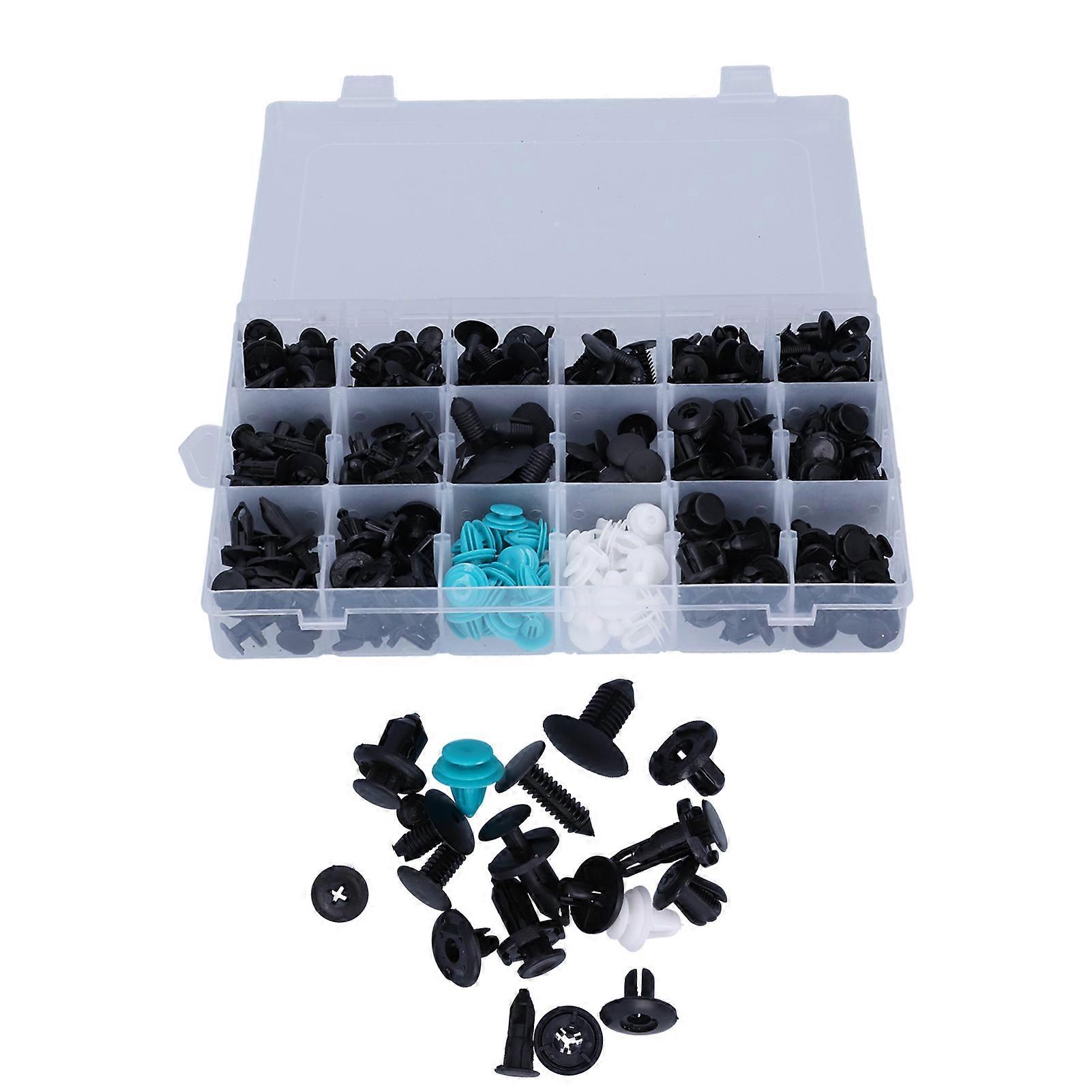 299pcs Auto Fasteners Clips Kit 18 Sizes Universal Car Trim