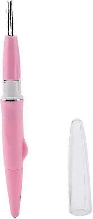 Felting Pen with 3 Fine Needles for DIY Wool Embroidery Pink (1pc)