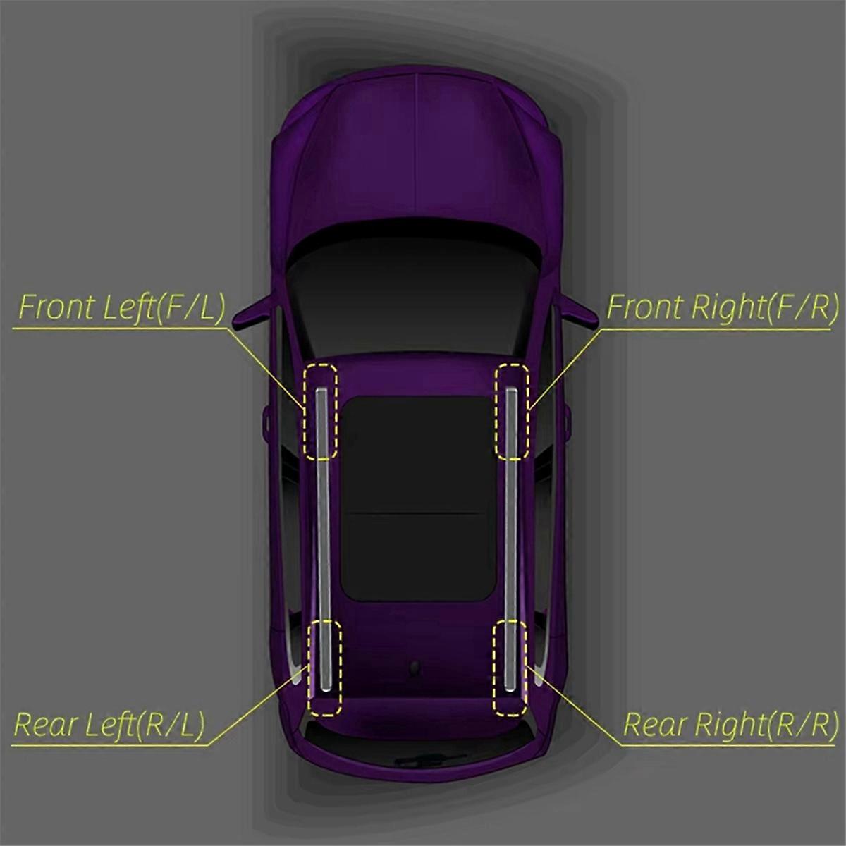 For Car Roof Rail End-Cap Rack Base Covers Rear Left