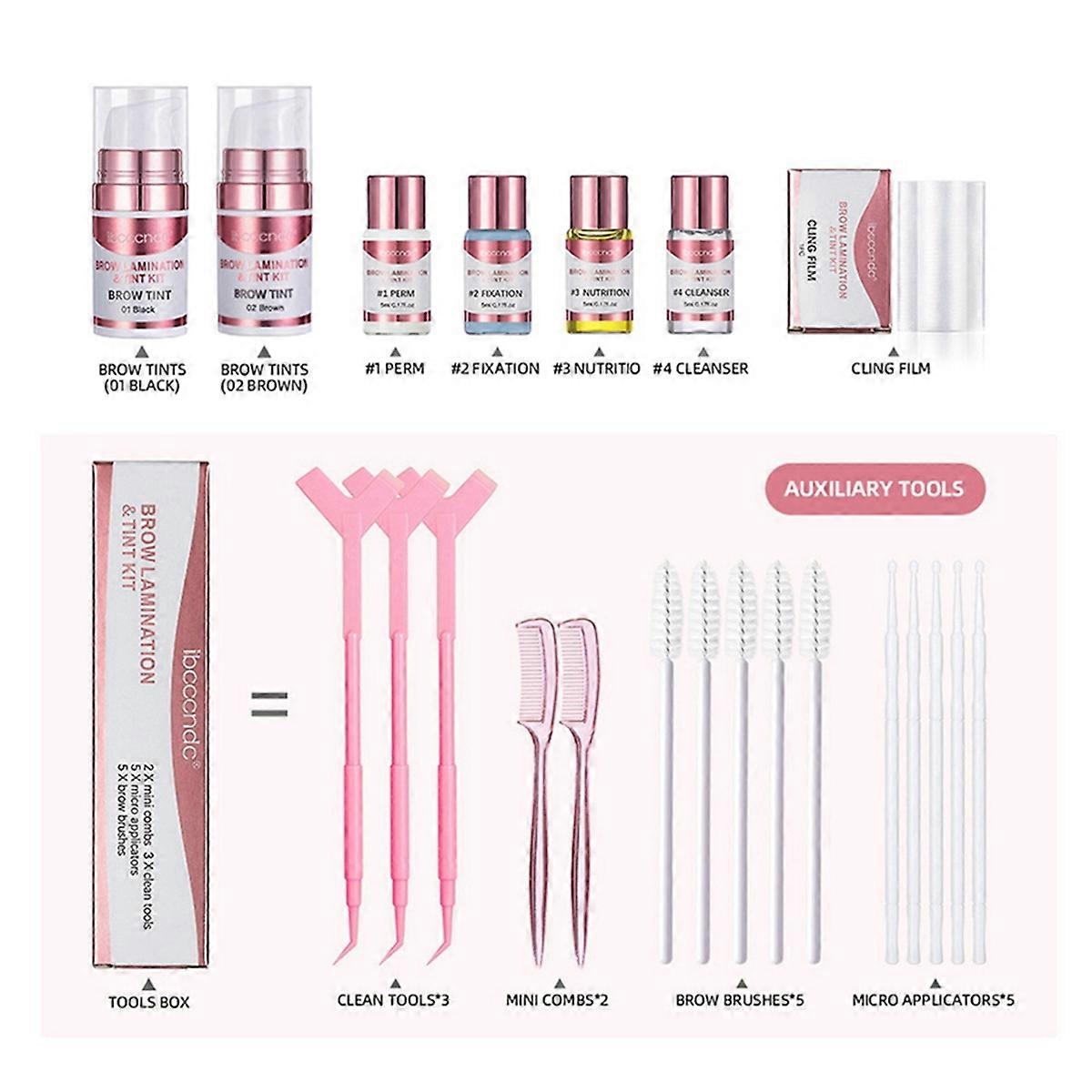 Eyebrow Lamination ,Brow Lamination Kit, Professional DIY Eyebrows Lift Styling Kit for Salon,Home