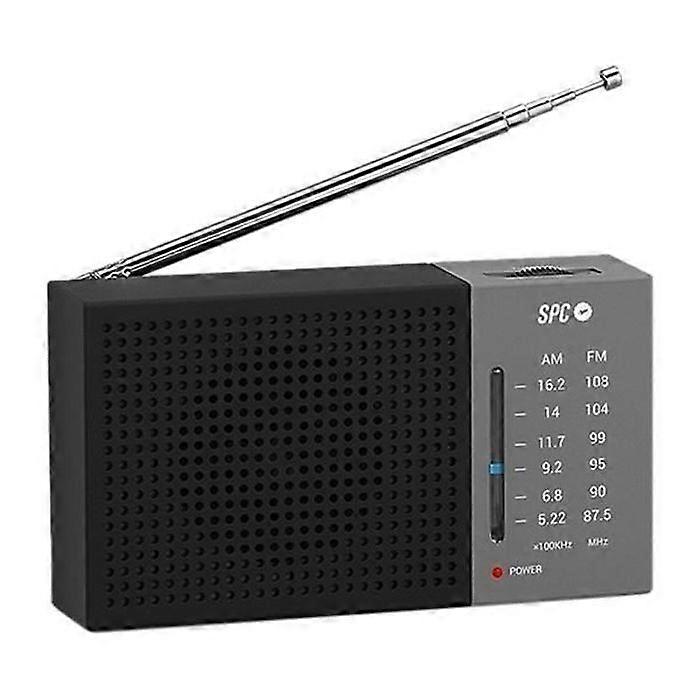 Transistor Radio - SPC - Jetty Lite 4584N - AM/FM - Grey Color - Portable